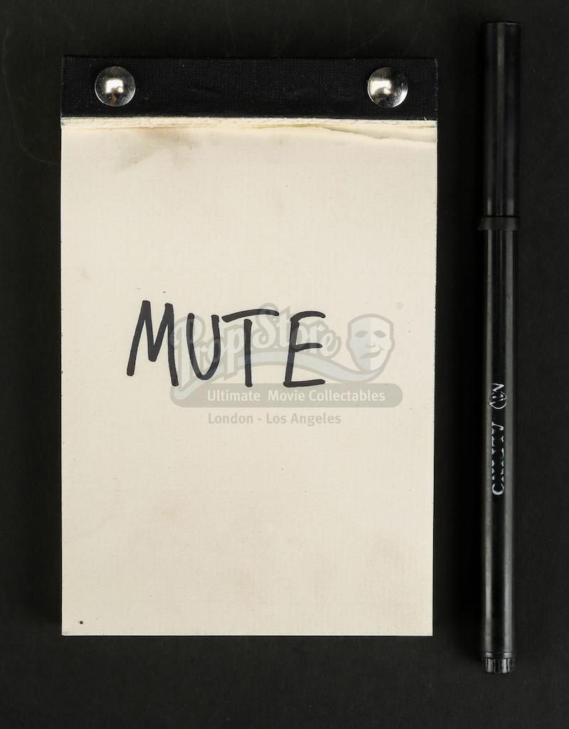 MUTE Prop Store Auction - Young Leo’s (Levi Eisenblatter) Hospital Notepad and Pen